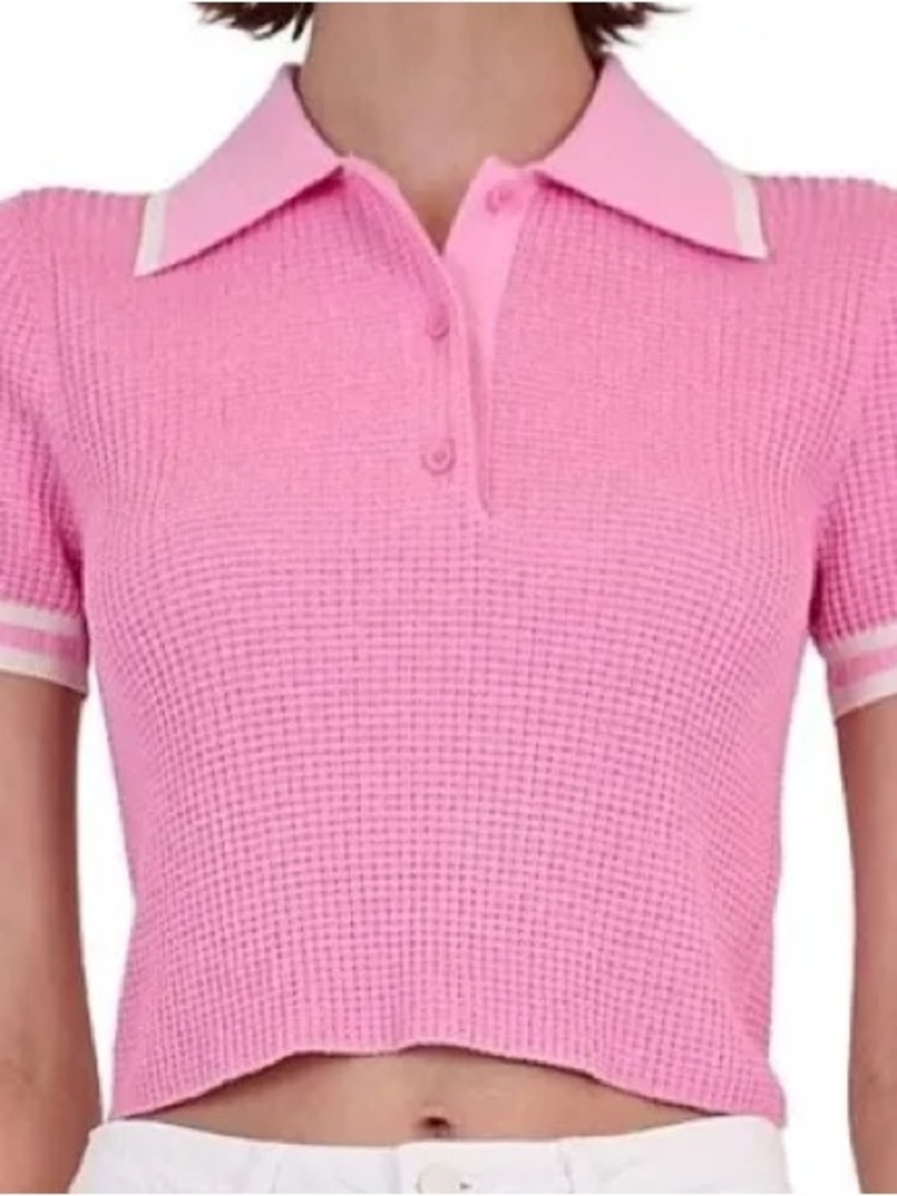 Jonathan Simkhai Whitten Pink Polo XL